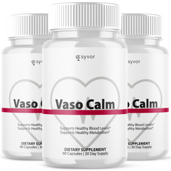Vaso Calm Pills Advanced Blood Health Max Support VasoCalm (3 Pack - 180 Capsules)