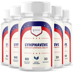 (5 Pack) Lymphavive Advanced Support for Healthy Bod, Lympha Vive 300 Capsules