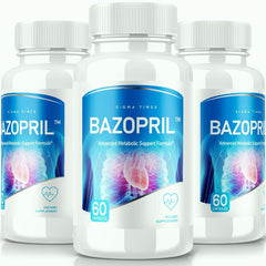 (3 Pack) Bazopril Supplement Advanced Metabolic Pills 180 Capsules - ARMOLEY