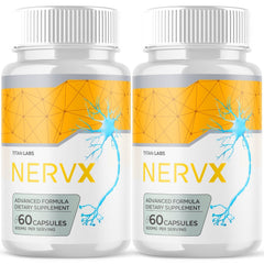 (2 Pack) NervX All Natural Super Nerve Supplement Nerv X 120 Capsules