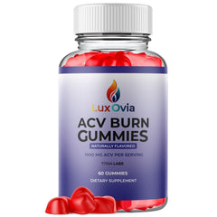 (1 Pack) LuxOvia Burn ACV Gummys 1000MG Advanced LuxOviaBurn Vitamin 60 Gummies