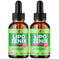 (2 Pack) Lipo Zenix Drops Advanced Health & Fitness Support LipoZenix 60 Servs