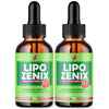 Image of (2 Pack) Lipo Zenix Drops Advanced Health & Fitness Support LipoZenix 60 Servs