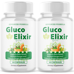 Gluco Elixir Blood Advanced Support Glycogen Supplement (2 Pack-120 Capsules)