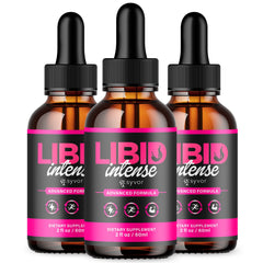 (3 Pack) Libid Intense Male Support Drops Advanced LibidIntense Vitamin 90 Servs
