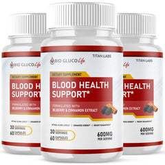 (3 Pack) Bio Gluco Life Advanced Blood Support Supplement BioGlucoLife 180 Capsules