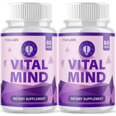(2 Pack) Vital Mind All Natural Brain Supplement VitalMind 120 Capsule