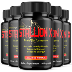 Stallion X Advanced Male Pills StallionX Formula Supplement (5 Pack - 300 Capsules)