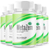 Image of (5 Pack) MetaZem Advanced Energy & Fitness Max Supplement Meta Zem 300 Capsules