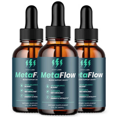 (3 Pack) MetaFlow Drops Advanced Blood Support Supplement Meta Flow 90 Servings