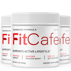 (3 Pack) Fit Cafe Powder Max Support For Weight Management, FitCafe 90 Servings
