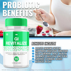 GI Revitalize Capsules, GI Revitalize Digestion Support (3 Pack - 180 Capsules)