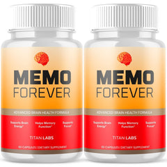(2 Pack) Memo Forever Natural Brain Supplement MemoForever 120 Capsule