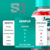 Image of Senflo Digestive Support Gummies Advanced Gut Health Balance Supplement (5 Pack-300 Gums)