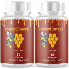 (2 Pack) PowerHoneyX Advanced Male Support Supplement Power Honey X 120 Capsules