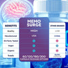 Image of (3 Pack) Memo Surge All Natural Brain Supplement MemoSurge 180 Capsule