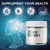 Image of (3 Pack) Max Brain Powder Natural Brain Support Supplement MaxBrain 90 Servings