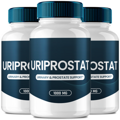 (3 Pack) Uriprostat Capsules, Uri Prostat Urinary and Prostate Support Formula 180 Capsules