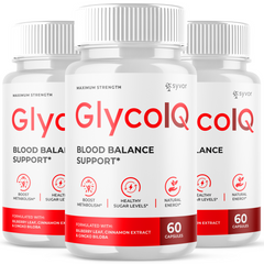 (3 Pack) Glyco IQ Advanced Blood Health Support Supplement GlycoIQ 180 Capsules