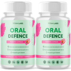 (2 Pack) Oral Defence Advanced Probiotic For Healthy Teeth & Gums 120 Capsules