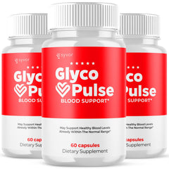 (3 Pack) Glyco Pulse Advanced Blood Support Formula Vitamin GlycoPulse 180 Capsules