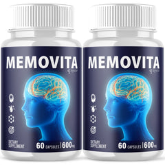 (2 Pack) Memovita All Natural Formula Memo Vita Supplement 120 Capsule