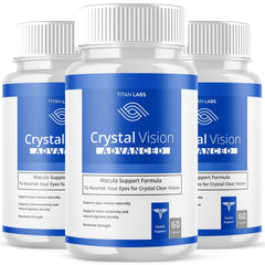 (3 Pack) Crystal Clear Vision Support Healthy Eye Vision & Function 180 Capsules