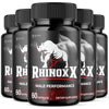 Image of (5 Pack) Rhinox X Advanced Male Support Pills RhinoxX Supplement 300 Capsules