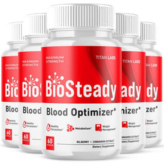 (5 Pack) BioSteady Advanced Blood Max Support Supplement Bio Steady 300 Capsules