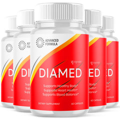 (5 Pack) Diamed Pills Advanced Blood Support Formula Max Supplement 300 Capsules