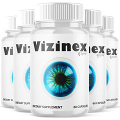 (5 Pack) Vizinex Advanced Support For Healthy Eye Vision Vizi Nex 300 Capsules