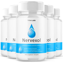 (5 Pack) Nervexol All Natural Nerve Support Supplement 300 Capsules