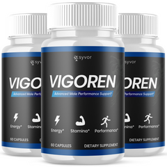 Vigoren Advanced Male Pills Premium Vigor Formula Supplement (3 Pack - 180 Capsules)