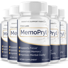 (5 Pack) MemoPryl All Natural Brain Supplement Memo Pryl 300 Capsules