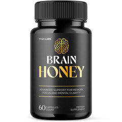 (1 Pack) Brain Honey Natural Brain Supplement Brain Honey 60 Capsules