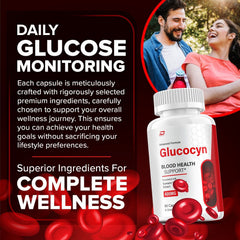 Glucocyn – All Natural Glucose & Glycogen Support (3 Bottles / 180 Capsules)