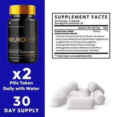 Neurotest, Neurotest Advanced Formula Male Support Pills (5 Pack -300 Capsules)