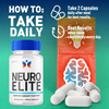 Image of Neuro Elite Nootropic All Natural Super Brain Supplement (2 Pack - 120 Capsules)