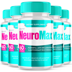 NeuroMax Nootropic Pills Natural Formula Brain Supplement (5 Pack-300 Capsules)