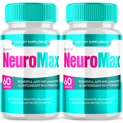 NeuroMax Nootropic Pills Natural Formula Brain Supplement (2 Pack-120 Capsules)