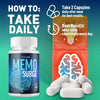 Image of (3 Pack) Memo Surge All Natural Brain Supplement MemoSurge 180 Capsule
