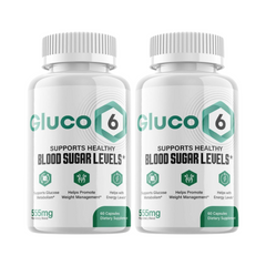 Gluco6 Blood Pills Supplement For Blood Sugar Support (2-Pack-120 Capsules)