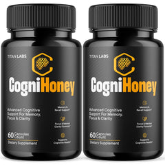 (2 Pack) CogniHoney Pills - Brain Health & Cognitive Support Supplement 120 Capsules