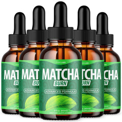 (5 Pack) Matcha Burn Drops Advanced Health & Fitness Formula MatchaBurn 150 Serv