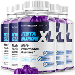 (5 Pack) Insta Surge XL Gummies Performance Supplement InstaSurgeXL 300 Gummies