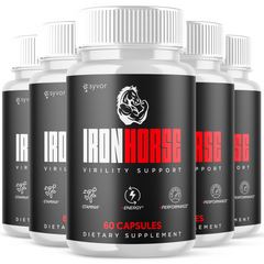 (5 Pack) Iron Horse Supplement Pills 300 Capsules