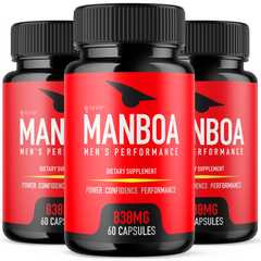 Manboa Pills for Men Advanced Formula Vitamin Supplement Pills (3 Pack-180 Capsules)