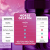 Image of (5 Pack) Horse Gelatin Advanced Male Support Supplement HorseGelatin 300 Capsule