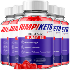 (5 Pack) Jump Keto ACV Gummies 1000MG Jump Keto Formula Max Vitamin 300 Gummies