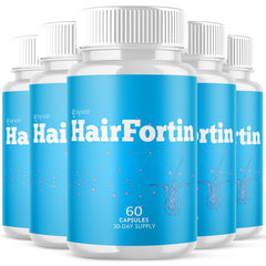 (5 Pack) Hairfortin Pills Advanced Healthy Hair Support Hair Fortin 300 Capsules